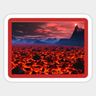 Lava Flows Sticker